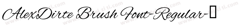 AlexDirte Brush Font-Regular字体转换
